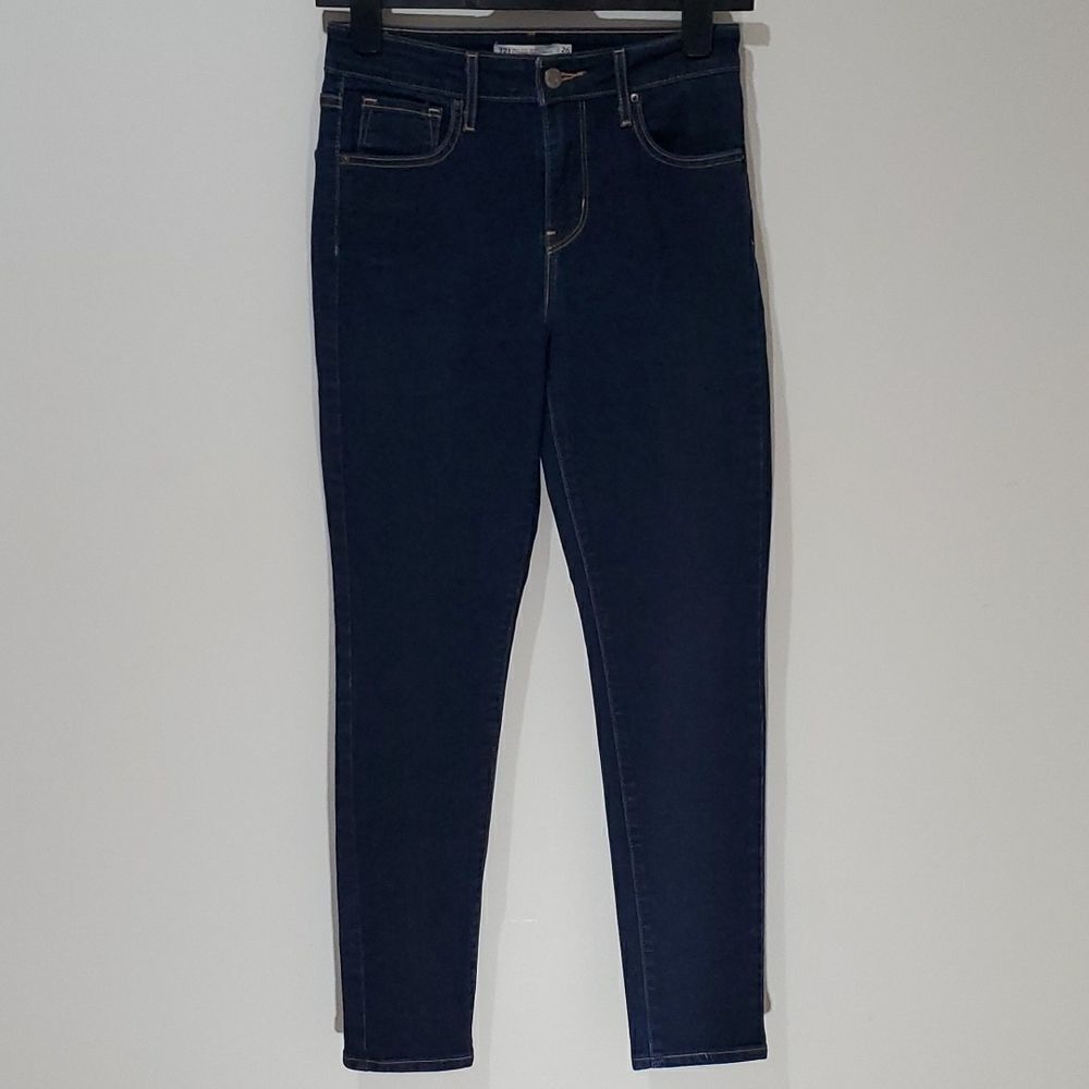 Levi's 721 high rise dark wash skinny jeans